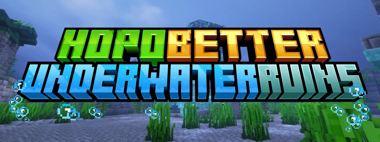 Hopo Better Underwater Ruins — дата-пак для Minecraft 1.16.5