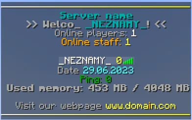 TAB — плагин для Minecraft 1.18.2
