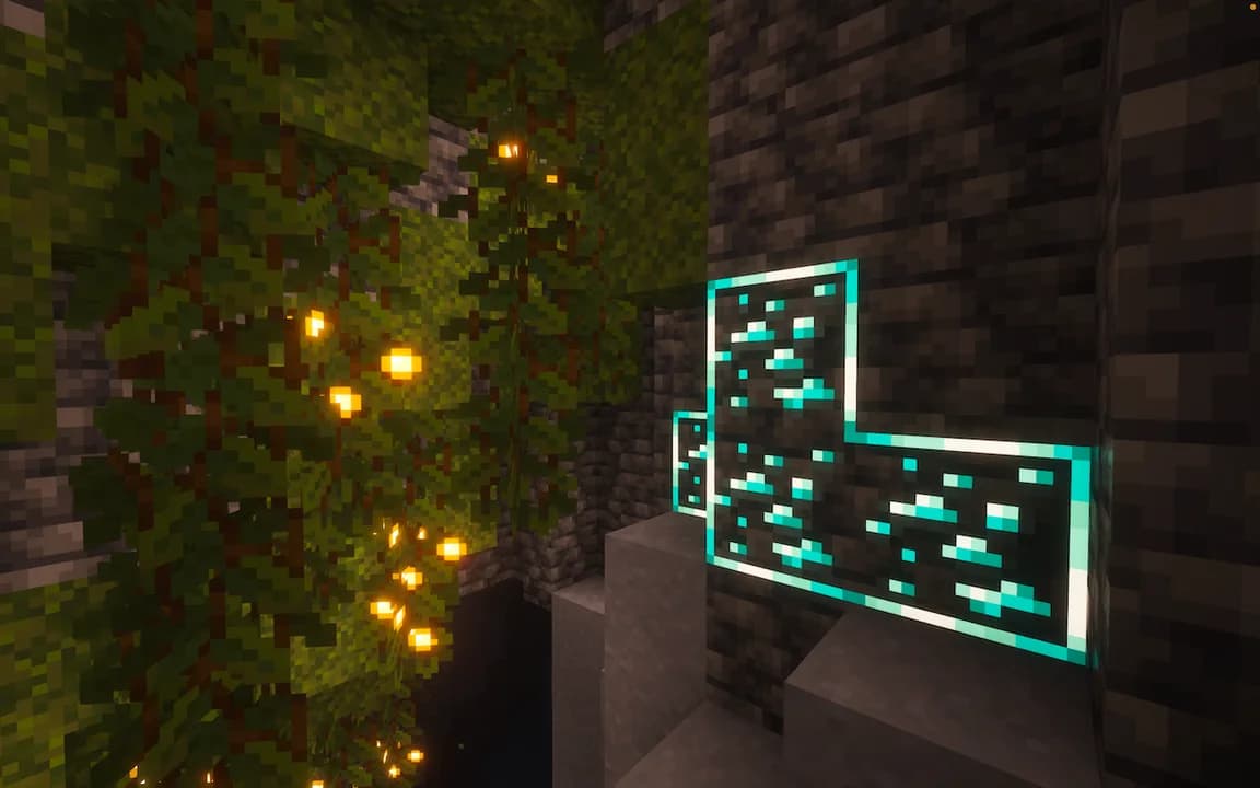 New Glowing Ores для Minecraft 1.18.2
