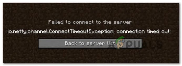 io.netty connection timed out в Minecraft — что это и как исправить