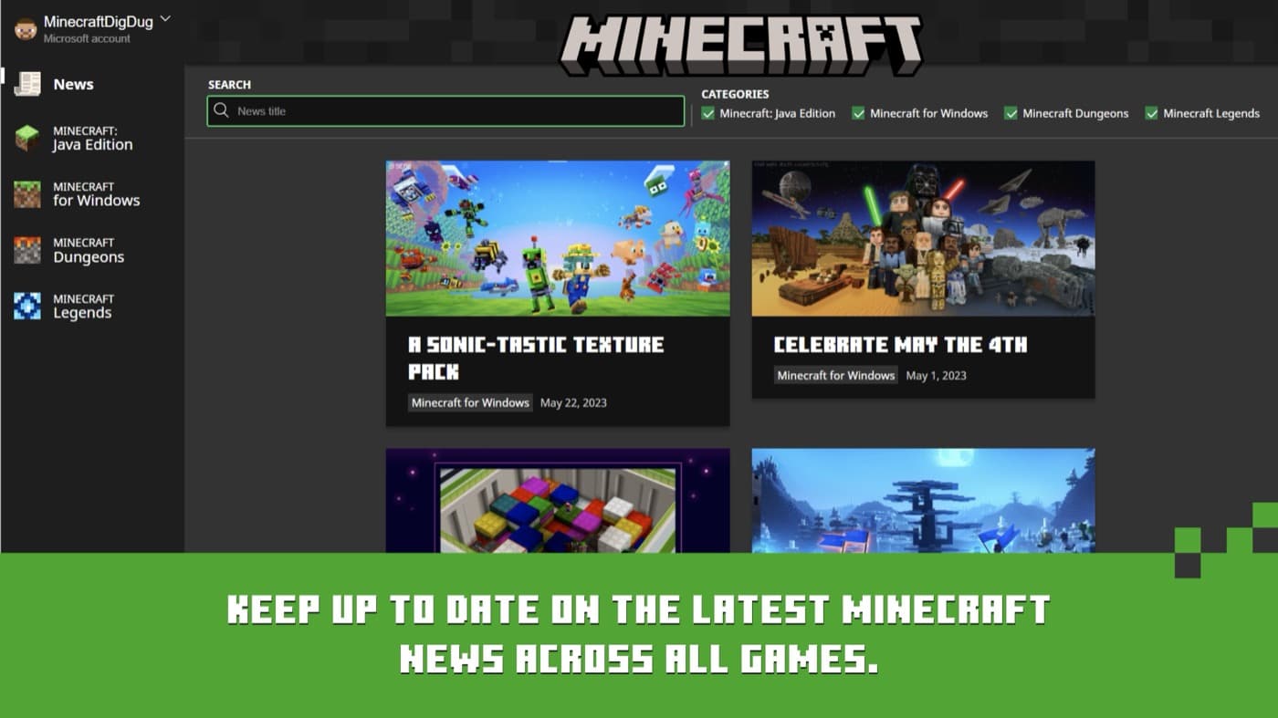 Minecraft Launcher — скриншот 3
