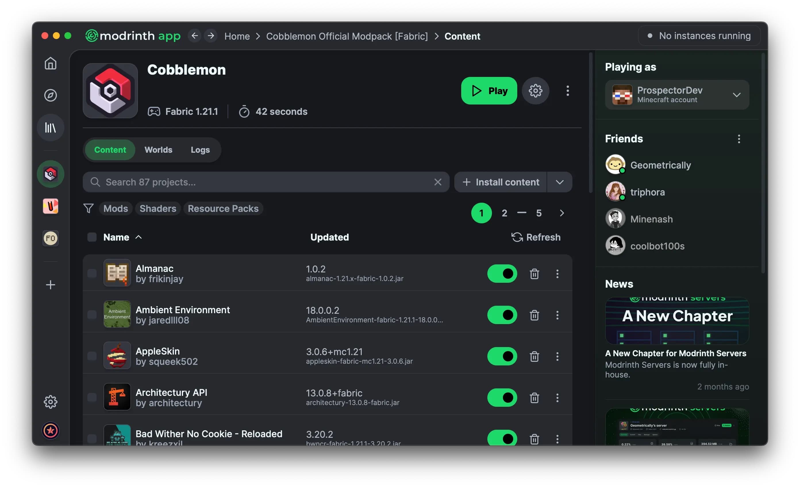 Modrinth App — скриншот 2