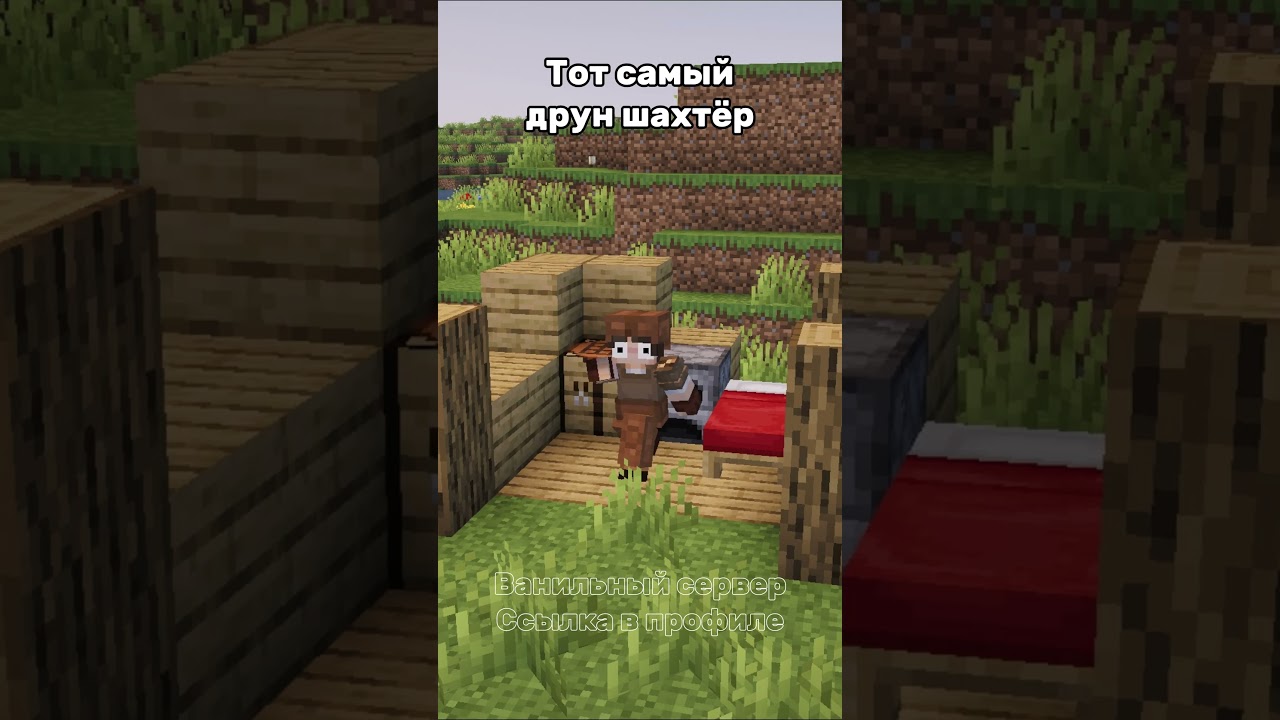 Заходи на наш сервер! #memes #minecraft #shorts #ванильныйсервер